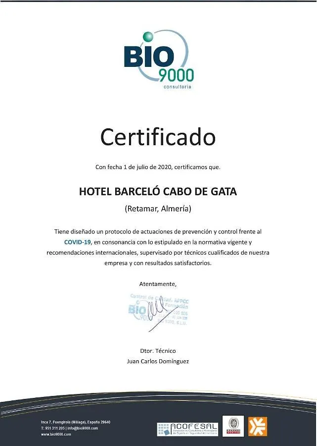Barcelo Cabo De Gata Hotel Retamar